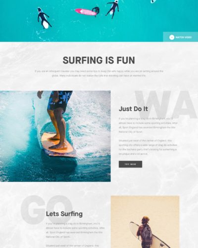Surfing Company Website